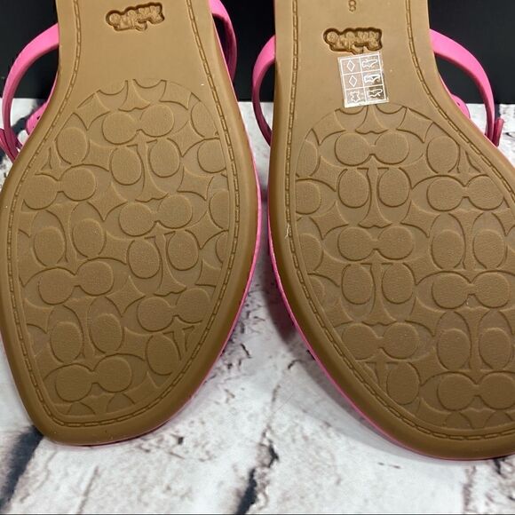 10 COACH JULIA SANDALS In color Petunia Pink (nib) - Picture 8 of 11